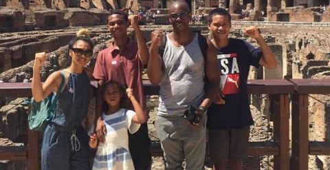 Sulayman Chappelle travling with his family