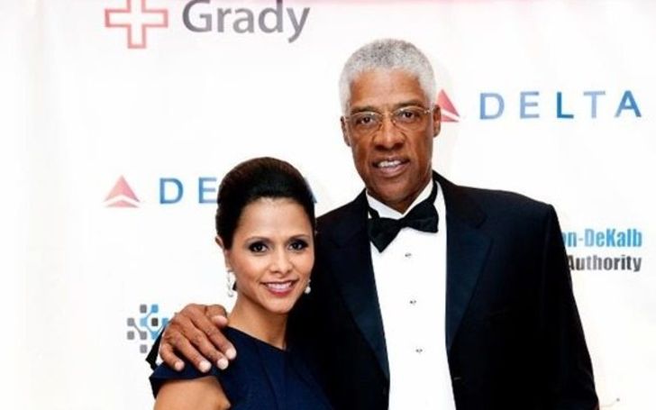 Dorys Madden and husband Julius Erving poses for a picture.