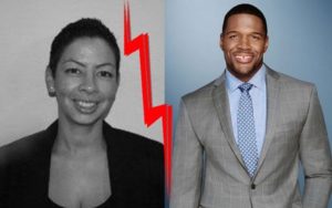 Wanda Hutchings in left and ex-husband Michael Strahan in right.