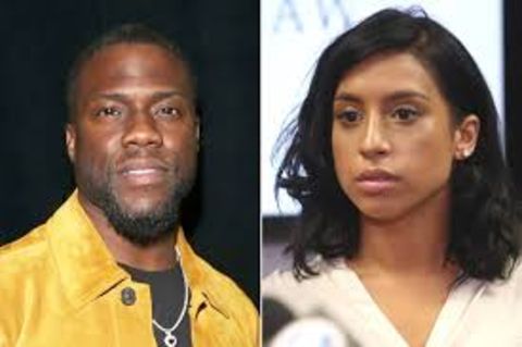 Montia Sabbag in white (right) and Kevin Hart in left.
