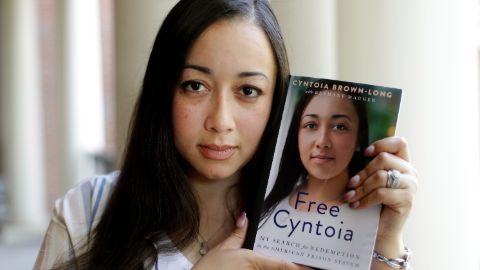 Cyntoia Brown Long poses with her memoir.