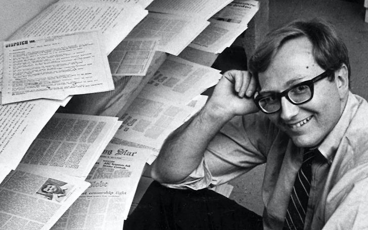 Seymour Hersh poses for a picture.