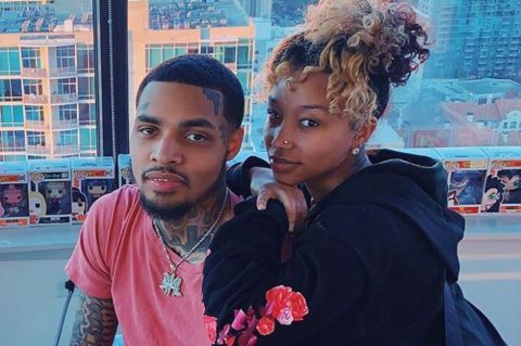 Zonnique Pullins poses a picture with boyfriend Bandhunta Izzy. 