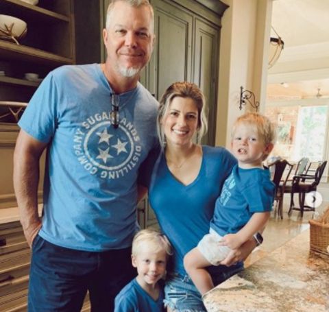 Taylor Higgins beau, Chipper Jones, welcomed three children from his second marriage, all sons, Larry Wayne III (Trey), Tristen, and Shea.