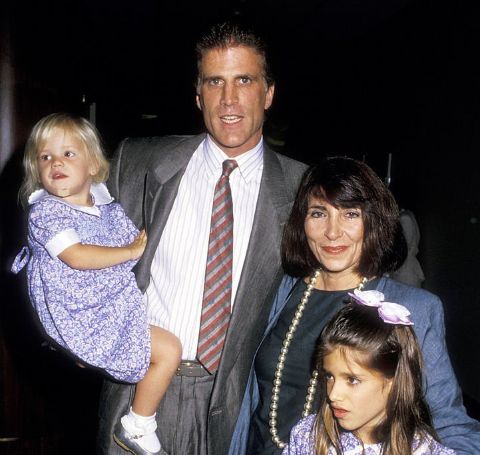Alexis Danson with her adoptive parents Ted Danson and Casey Coates and her elder sister Kate.