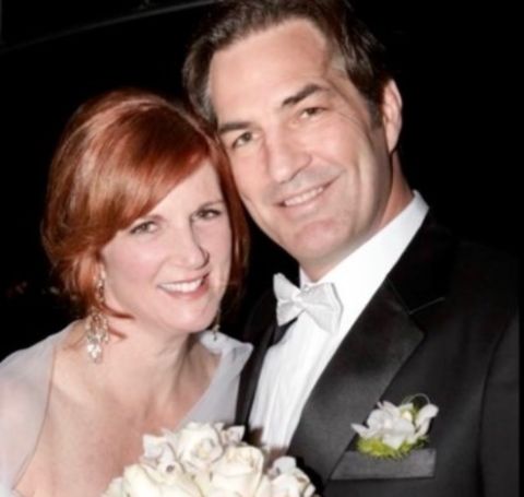 Lynn Colliar shared her vows with her husband, Glenn Ennis.
