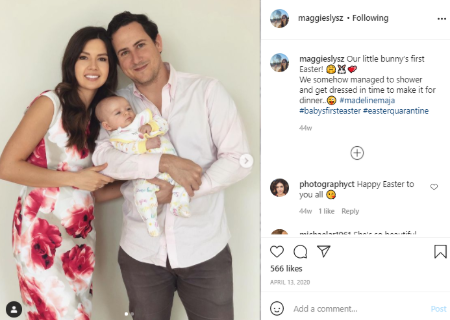 Maggie Slysz delivered a daughter in february 2020.