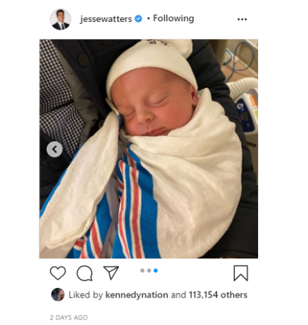 Jesse Watters and his wife Emma welcomed a baby boy ...