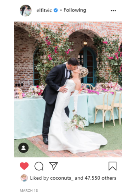 Nicole Franzel married Victor Arroyo in 2021.